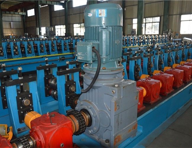 Square Pipe P Beam Steel Roll Forming Machine For Warehouse Step Beam